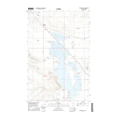 2017 Map of Freezeout Lake, 2017 Print