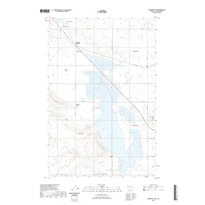 2020 Map of Freezeout Lake, 2020 Print