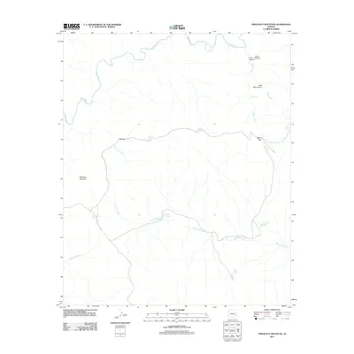 2011 Map of Freezeout Mountain, 2011 Print