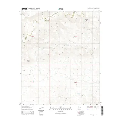 2014 Map of Freezeout Mountain, 2014 Print