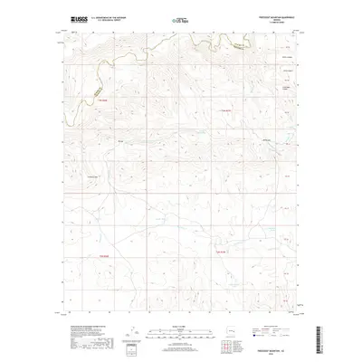 2018 Map of Freezeout Mountain, 2018 Print