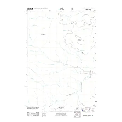 2011 Map of Freezeout Mountain, 2011 Print