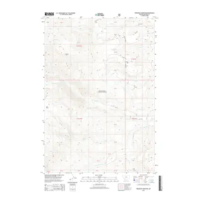 2014 Map of Freezeout Mountain, 2014 Print