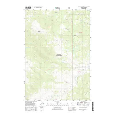 2017 Map of Freezeout Mountain, 2017 Print