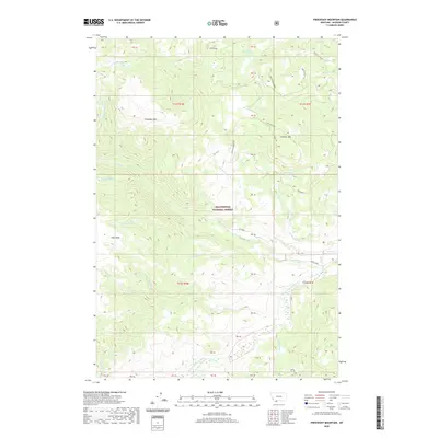 2020 Map of Freezeout Mountain, 2020 Print
