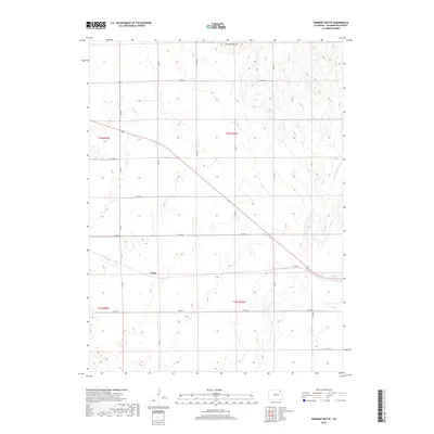 2019 Map of Fremont Butte, 2019 Print