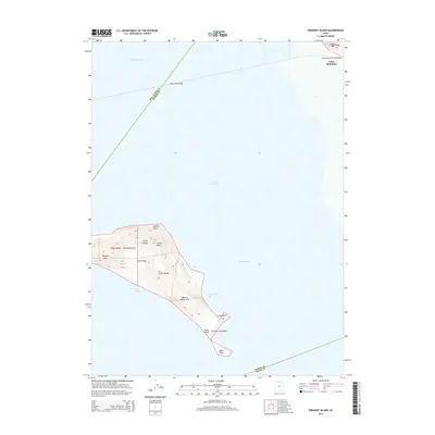 2014 Map of Fremont Island, 2014 Print
