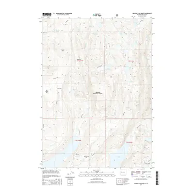 2015 Map of Fremont Lake North, 2015 Print