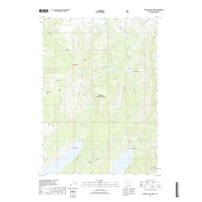 2017 Map of Fremont Lake North, 2017 Print
