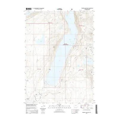 2015 Map of Fremont Lake South, 2015 Print