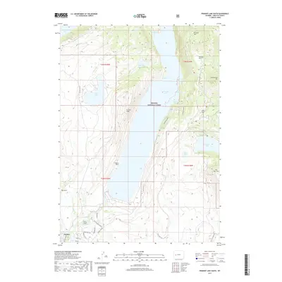 2017 Map of Fremont Lake South, 2017 Print