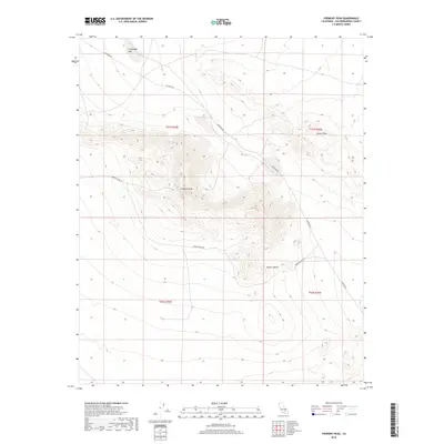 2018 Map of Fremont Peak, 2018 Print