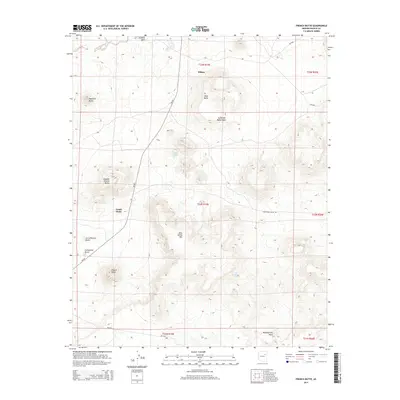 2014 Map of French Butte, 2014 Print