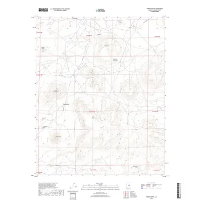 2018 Map of French Butte, 2018 Print