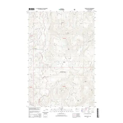 2014 Map of French Butte, 2014 Print