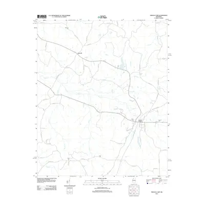 2012 Map of French Camp, 2012 Print