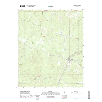2018 Map of French Camp, 2018 Print