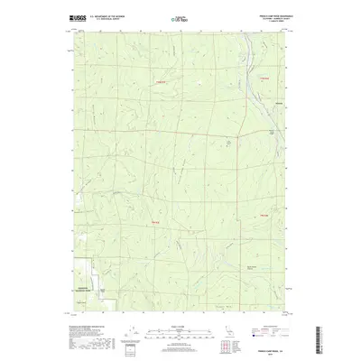 2018 Map of French Camp Ridge, 2018 Print
