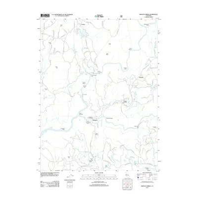 2012 Map of French Corral, 2012 Print