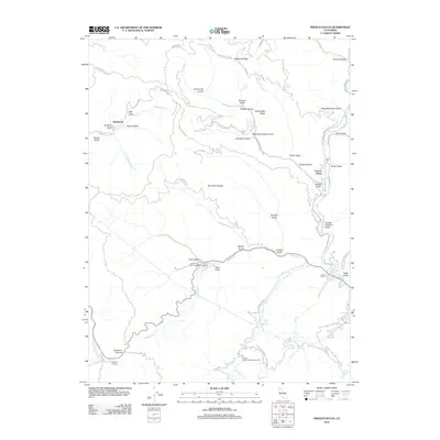 2012 Map of French Gulch, 2012 Print