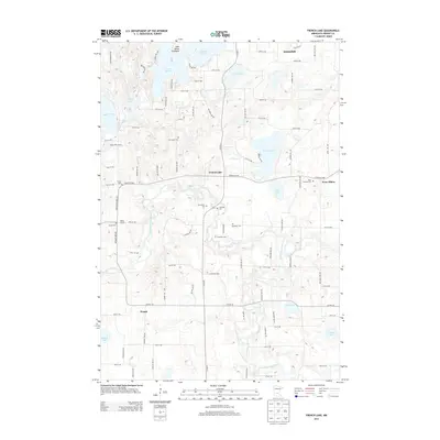 2013 Map of French Lake, 2013 Print
