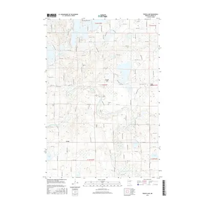 2016 Map of French Lake, 2016 Print