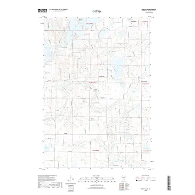 2019 Map of French Lake, 2019 Print