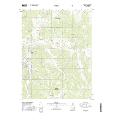2019 Map of French Lick, 2019 Print