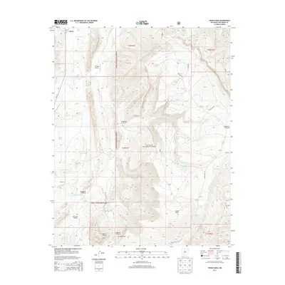 2013 Map of French Mesa, 2013 Print