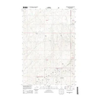 2014 Map of French Mountain, 2014 Print