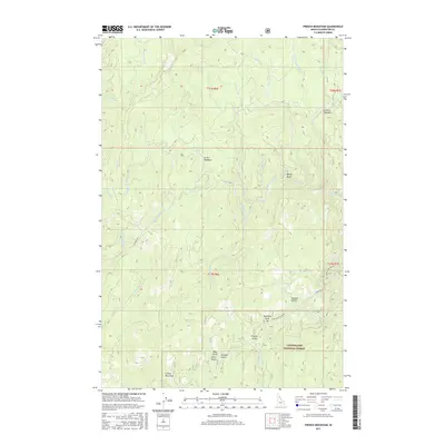 2017 Map of French Mountain, 2017 Print
