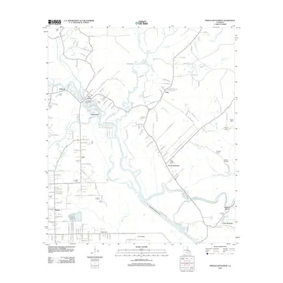 2012 Map of French Settlement, 2012 Print