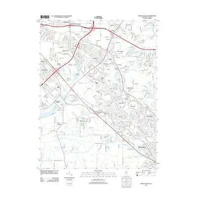 2012 Map of French Village, 2012 Print