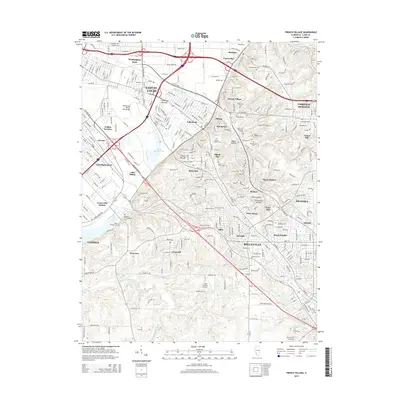 2015 Map of French Village, 2015 Print