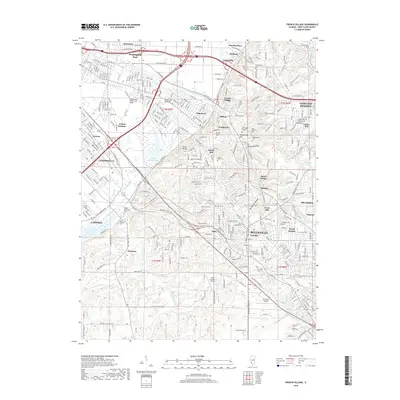 2018 Map of French Village, 2018 Print