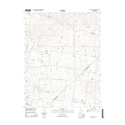 2015 Map of French Village, 2015 Print