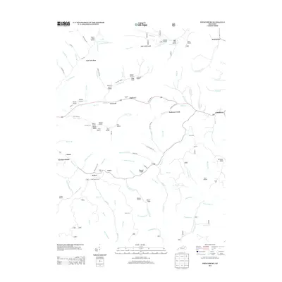 2013 Map of Frenchburg, 2013 Print