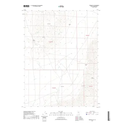 2018 Map of Frenchie Flat, 2018 Print