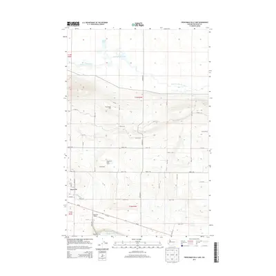2014 Map of Frenchman Hills Lake, 2014 Print