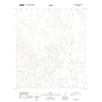 2019 Map of Frenchman Hills, 2019 Print