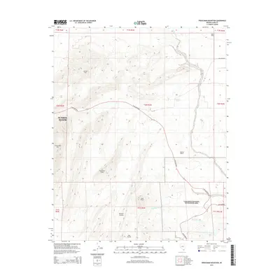 2014 Map of Frenchman Mountain, 2014 Print