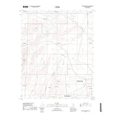 2018 Map of Frenchman Mountain, 2018 Print