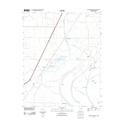 2011 Map of Frenchmans Bayou, 2011 Print