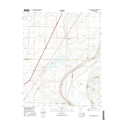 2017 Map of Frenchmans Bayou, 2017 Print