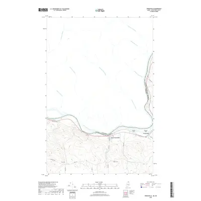 2018 Map of Frenchville, 2018 Print