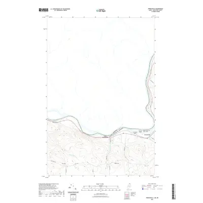 2021 Map of Frenchville, 2021 Print