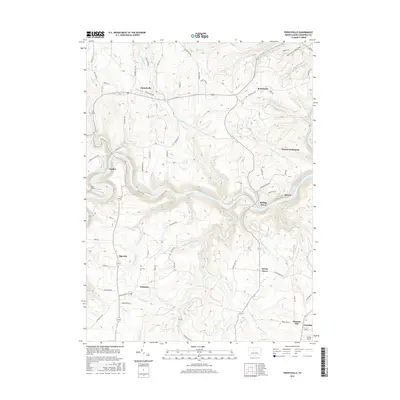 2016 Map of Frenchville, 2016 Print