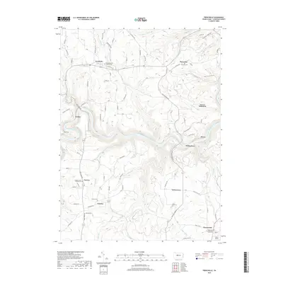 2019 Map of Frenchville, 2019 Print