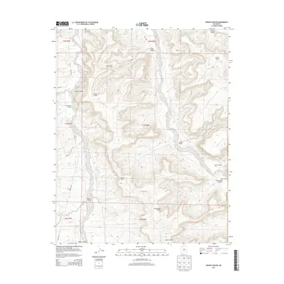 2013 Map of Fresno Canyon, 2013 Print