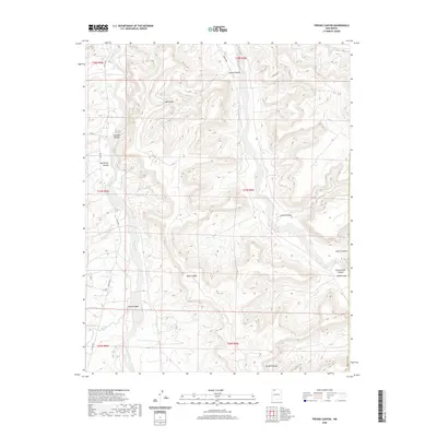 2020 Map of Fresno Canyon, 2020 Print